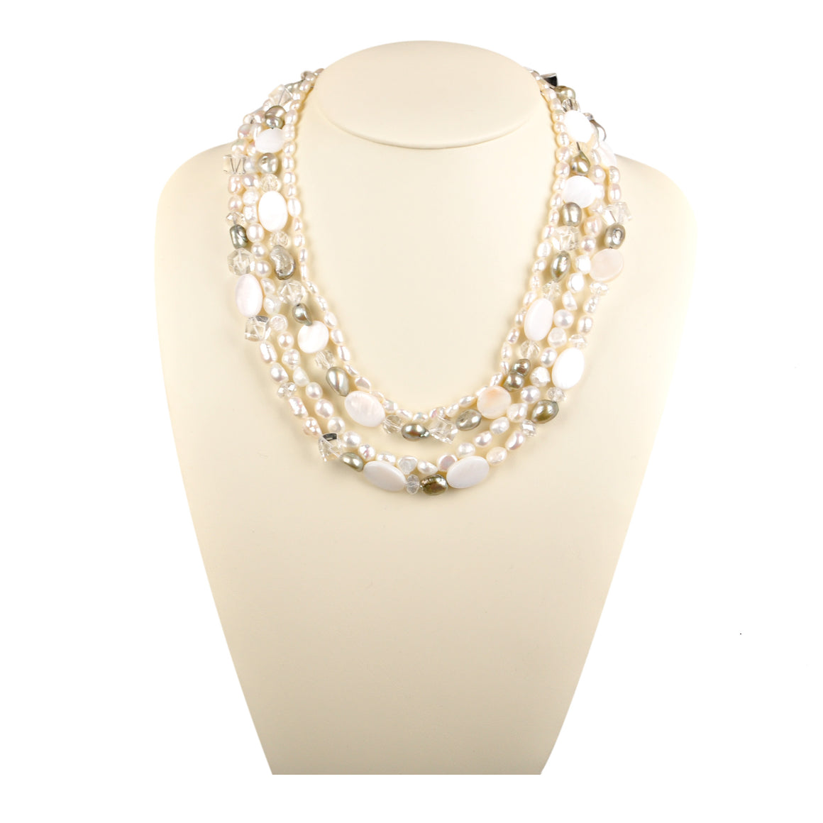 Multi Strand Pearl | White