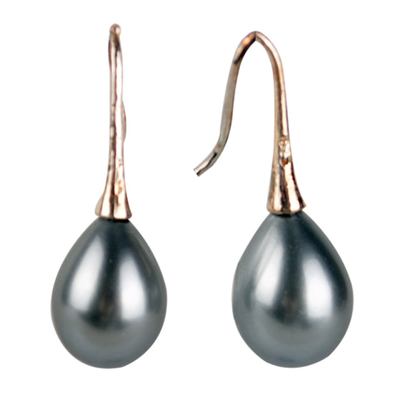 Shell Pearl Earrings | Silver