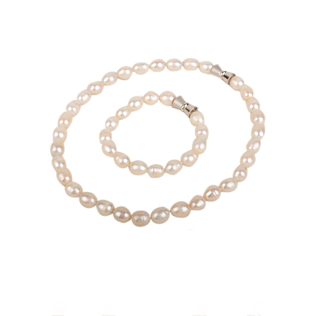 Magnetic Clasp Pearl Set | 43cm