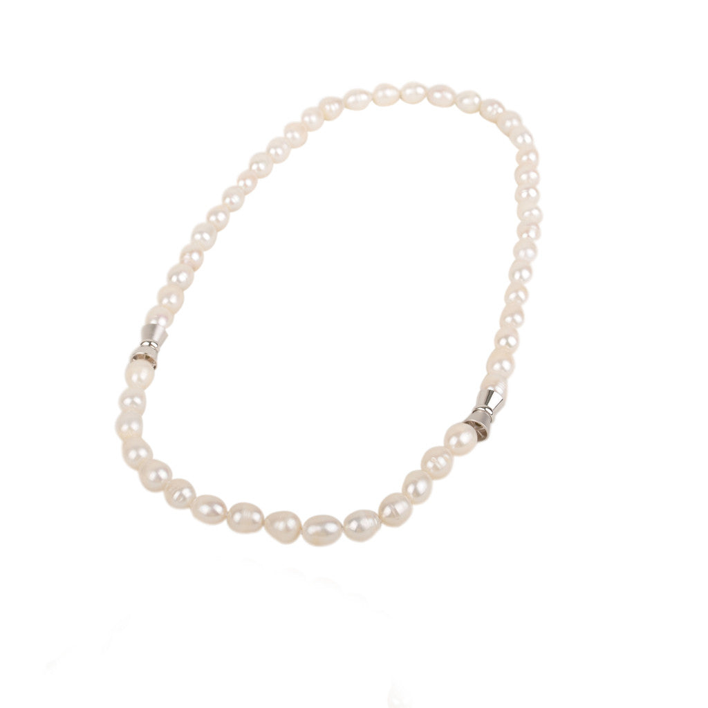 Magnetic Clasp Pearl Set | 47cm