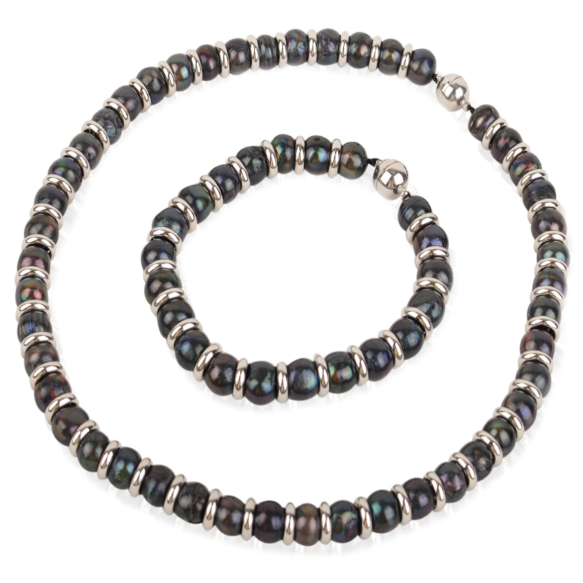 Magnetic Ball Clasp Set | Black