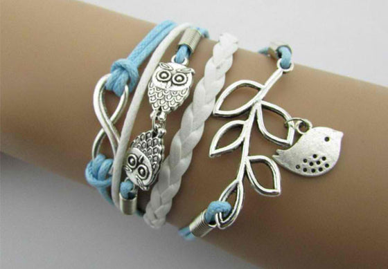 Blue & White Rope Bracelet