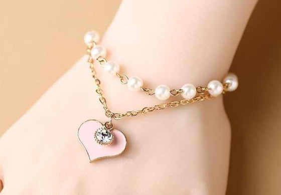 Gold with Pearl Bracelet